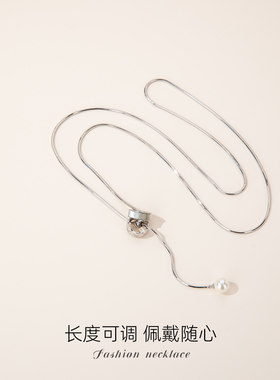 双环流苏长款毛衣链2025新款高级感轻奢项链女秋冬时尚衣服配饰