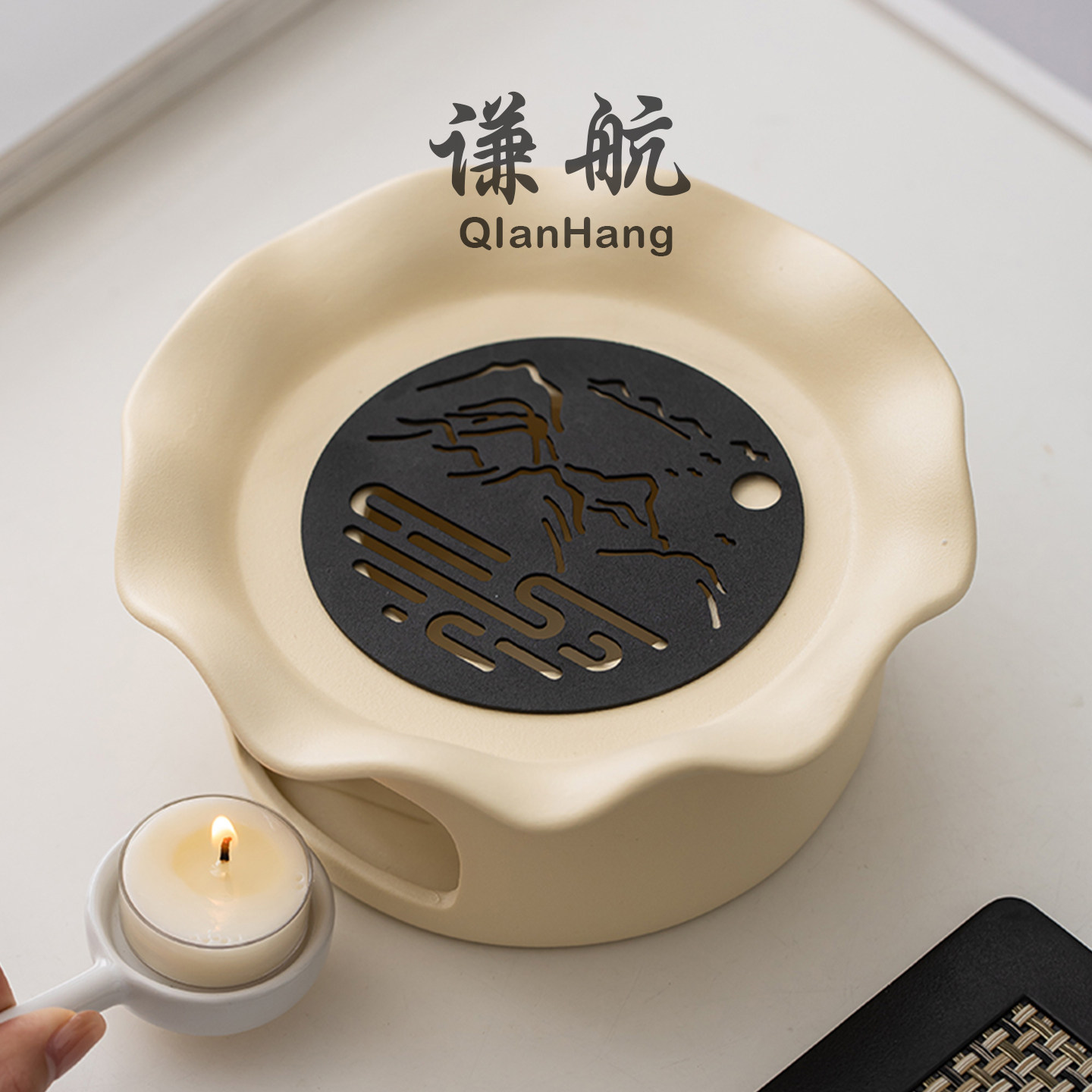 谦航蜡烛温茶炉玻璃茶壶加热底座酒店餐厅泡花茶壶保温煮茶器家用,淘宝优惠券,粉丝福利购,淘宝优惠卷