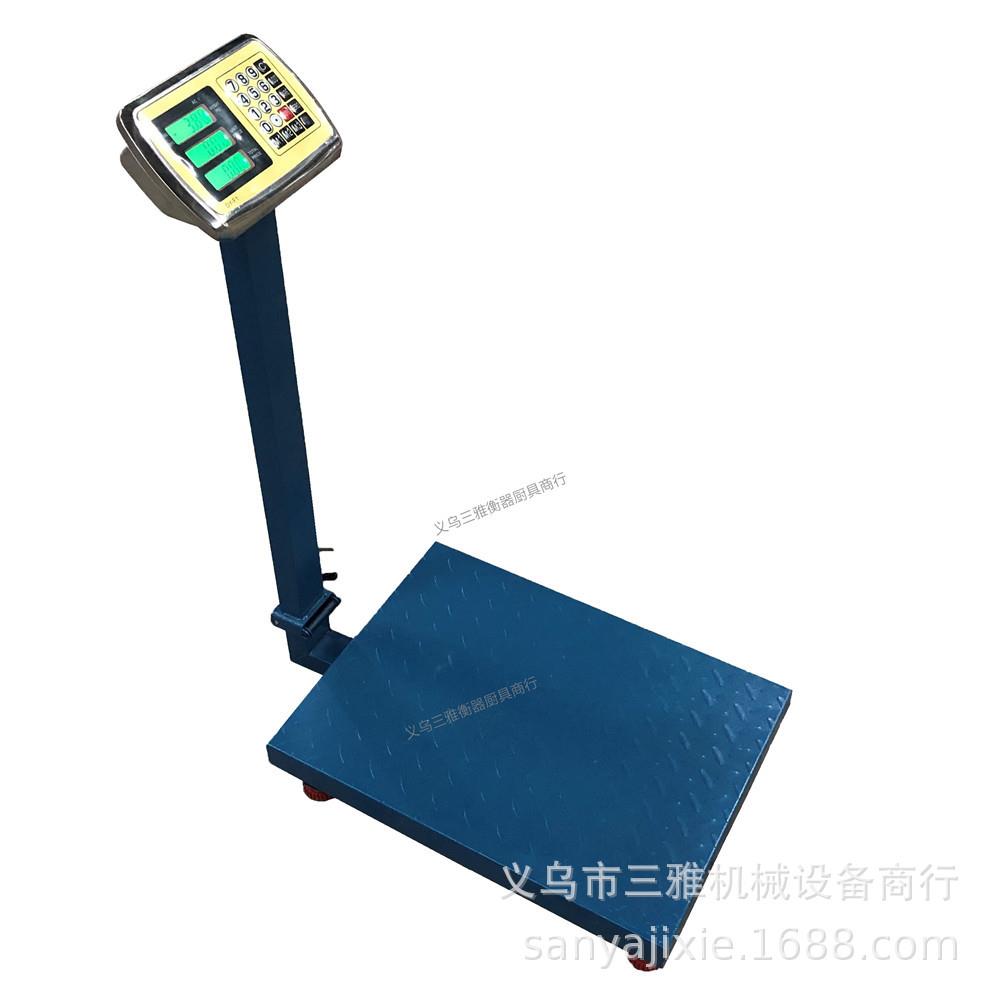 全英文TCS-300电子台秤 称300kg商用大计价磅秤 加大秤盘双面屏幕 - 图0