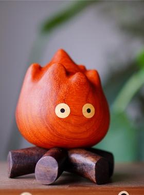 Joe/大火一把火苗创意可爱创意火火加大桌面火堆实木车载创意礼物