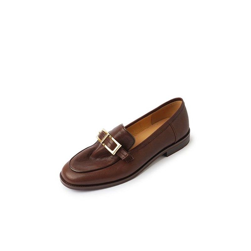 巨好看~手工订制15年老u店深口真皮单鞋女圆头低跟平底皮带扣百搭,淘宝优惠券,粉丝福利购,淘宝优惠卷