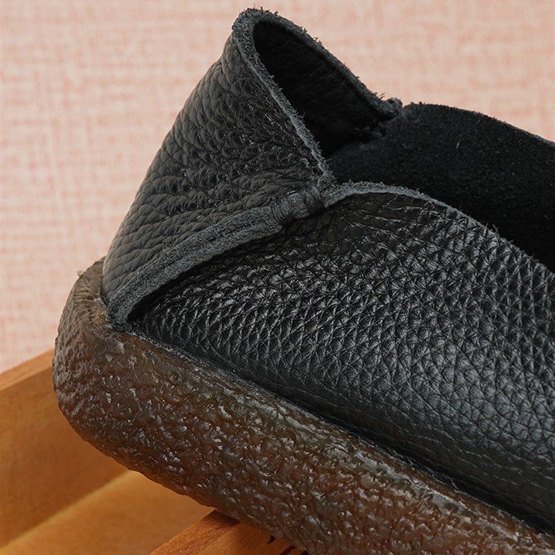 新款男鞋真皮套脚休闲驾车鞋一脚蹬懒人豆豆鞋舒适防滑牛筋底单鞋,淘宝优惠券,粉丝福利购,淘宝优惠卷