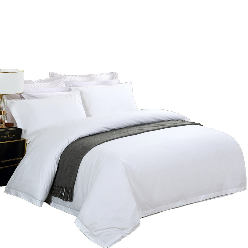 酒店纯白色被套床单枕头套宾x馆三件套四件套套件床品纯色多件套,淘宝优惠券,粉丝福利购,淘宝优惠卷