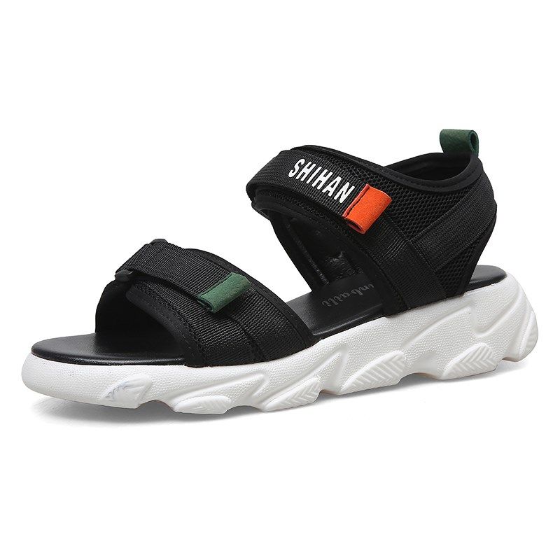 运动凉鞋a女夏2024新款平底防滑学生百搭中跟沙滩鞋脚宽大码41-43,淘宝优惠券,粉丝福利购,淘宝优惠卷