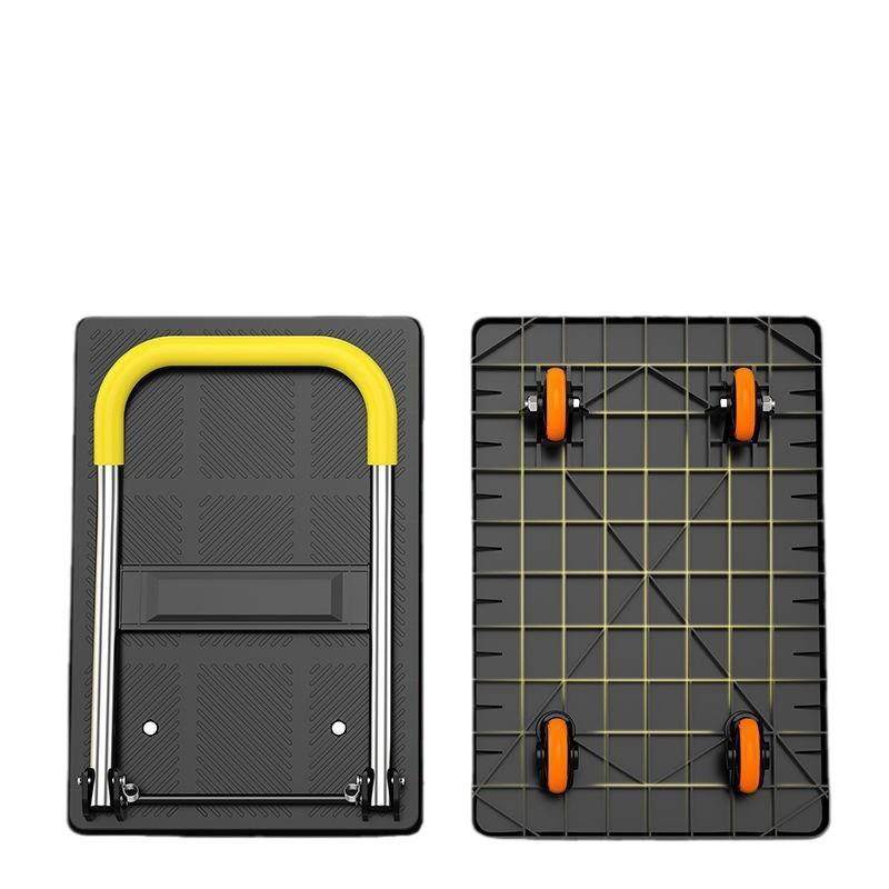 新款加厚静音平板车折叠小推车搬运车便捷家用轻便拉货车手拉车,淘宝优惠券,粉丝福利购,淘宝优惠卷