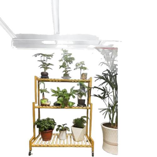 YW新款花架可移动带轮置物架阶梯客厅落地式多层花架子阳台室外 - 图3