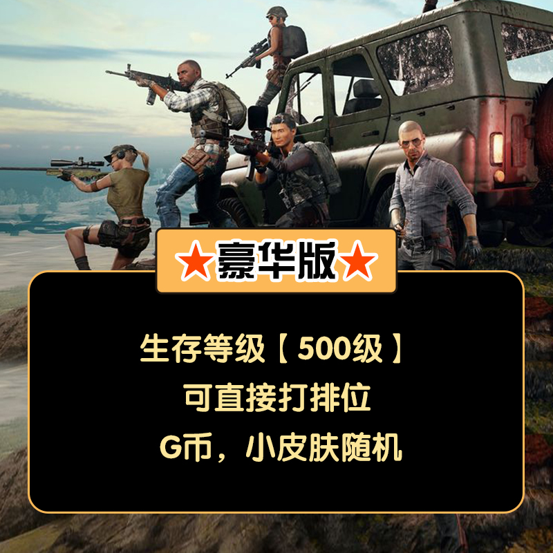 绝地求生账号pubg排位号steam吃鸡账户80级500级竞技号 - 图2