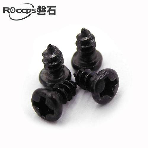 PA黑色十字圆头自攻螺丝电子小螺钉M1.8M2*x3x4x5x6x7x8x10x12x14 - 图1