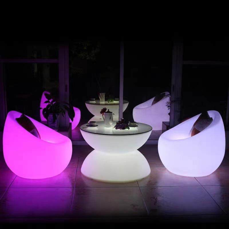 户外发光清吧酒吧休闲桌椅组合套餐网红阳台露营草坪装饰茶几凳子,淘宝优惠券,粉丝福利购,淘宝优惠卷