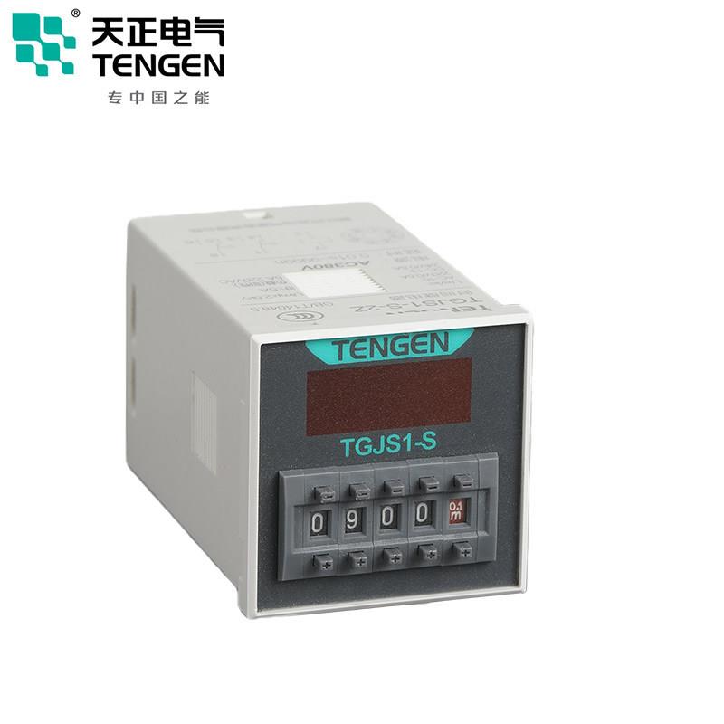 天正电气时间继电器TGJS1-S数显DH48S JSS48A 220 24V 带暂停复位 - 图3