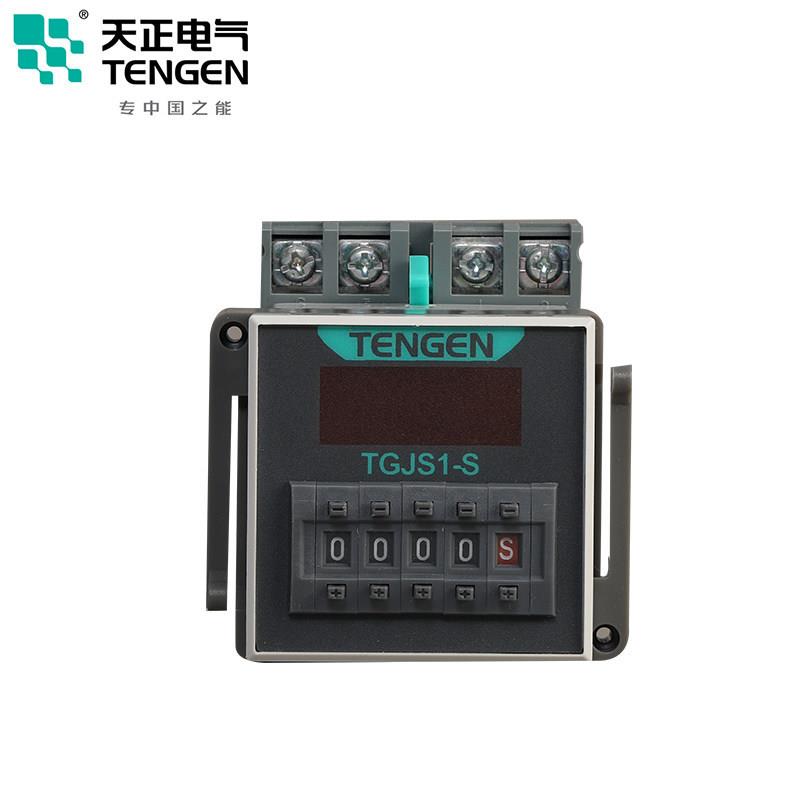 天正电气时间继电器TGJS1-S数显DH48S JSS48A 220 24V 带暂停复位 - 图0