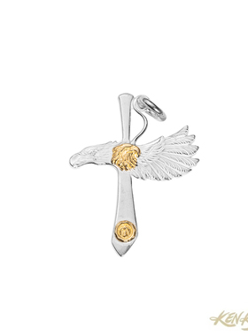 DawnRise925纯银鹰爪十字架吊坠