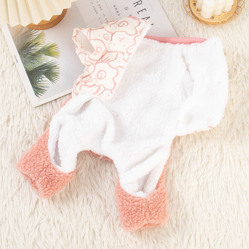 狗狗衣服秋冬装雪纳瑞比熊小型犬猫咪服装加绒可爱防掉毛四脚绒衣,淘宝优惠券,粉丝福利购,淘宝优惠卷