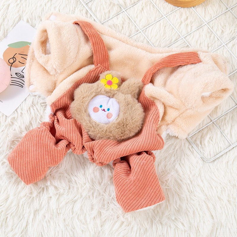 狗狗衣服可爱小熊四脚衣冬季保暖毛绒宠物泰迪比熊小型犬服装加厚,淘宝优惠券,粉丝福利购,淘宝优惠卷