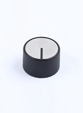 新品通用瓦斯竈开关n旋钮 嵌入式瓦斯炉金属按钮 竈具圆形黑色打
