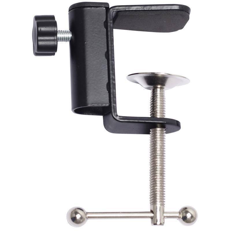 NB35悬臂支架底座夹子 夹桌面床头话筒手机通用铁座灯架配件 - 图3