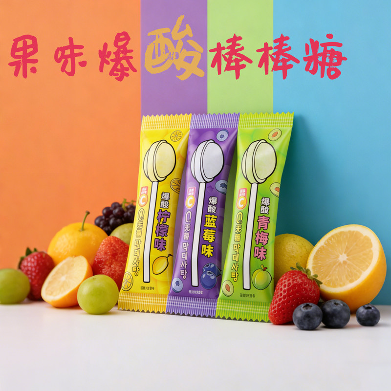 无糖变态巨酸棒棒糖 网红同款糖果健康零食 酸爽解压学生零食批发,淘宝优惠券,粉丝福利购,淘宝优惠卷