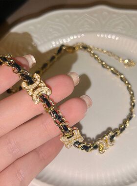 百搭小众编织简约高级感锁骨时尚