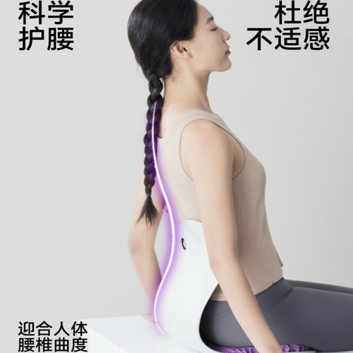 友智友眠TPE护腰坐垫办公室靠背神器矫正坐姿透气护腰靠垫 - 图0