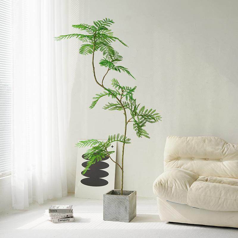 蓝花楹仿真绿植落地盆栽仿生植物摆件室内客厅沙发旁装饰盆景假树,淘宝优惠券,粉丝福利购,淘宝优惠卷