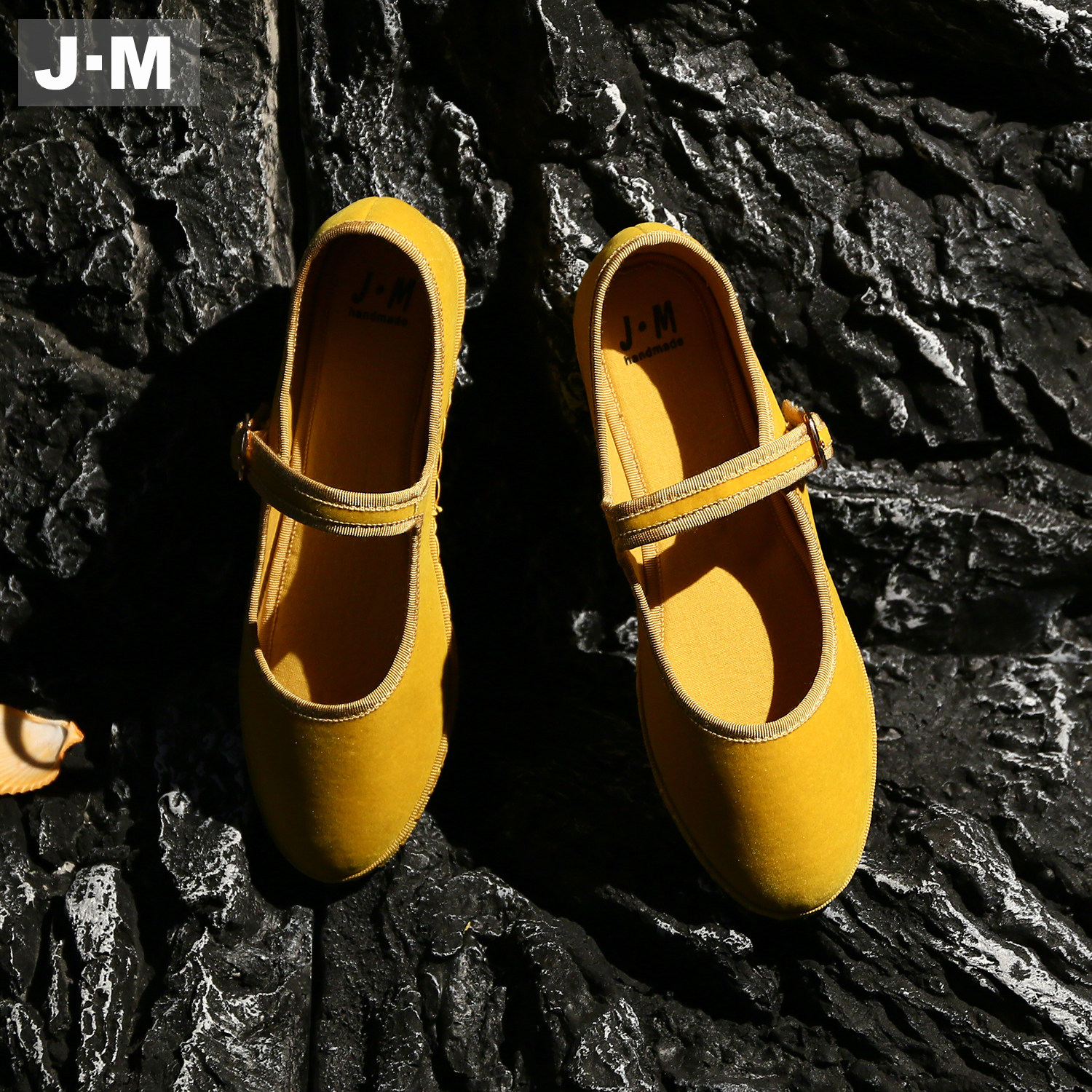 J·M绒面圆头玛丽珍鞋女2026春新款百搭软底舒适单鞋一字带平底鞋,淘宝优惠券,粉丝福利购,淘宝优惠卷