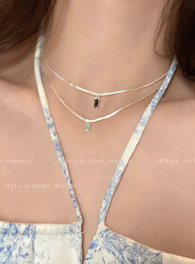 极速matching decorative tide design high-grade clavicYle cha