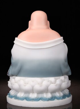 新品汉白玉弥勒j佛佛像笑佛招财摆件大肚弥勒佛神像乔迁开业玄关