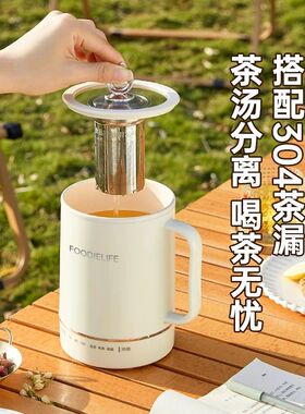 迷你电煮杯小型一人电炖杯便携式炖煮杯煮粥杯烧水杯全自动加热杯