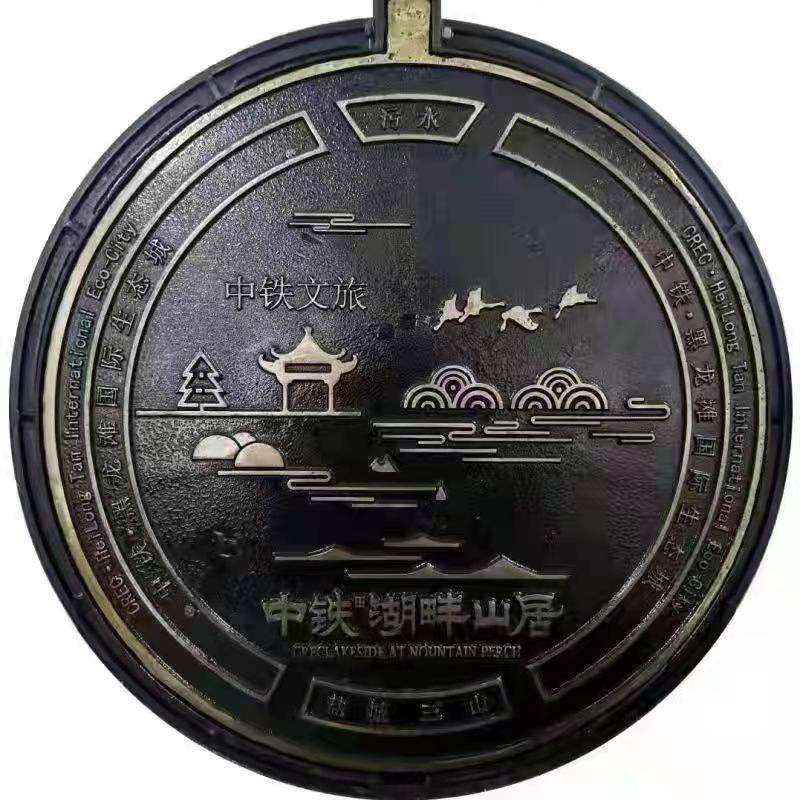 山西源盛球墨铸铁镀镍艺术井盖耐磨步行街宣传镀铬盖板按需定制,淘宝优惠券,粉丝福利购,淘宝优惠卷