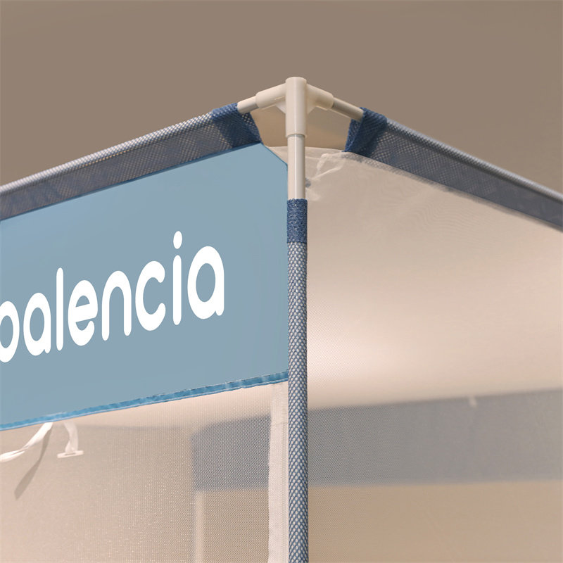 方顶坐床蚊帐2025新款宫廷三开门儿童防摔蚊帐宿舍家用支架蚊帐,淘宝优惠券,粉丝福利购,淘宝优惠卷