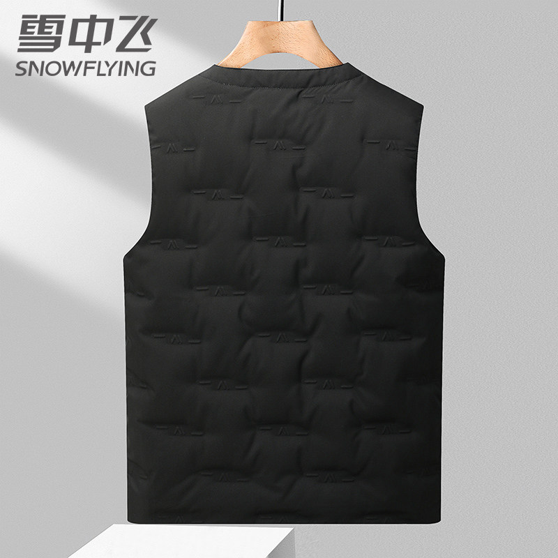 【鹅绒】雪中飞羽绒马甲男25冬季新款外穿中老年坎肩保暖内胆背心,淘宝优惠券,粉丝福利购,淘宝优惠卷