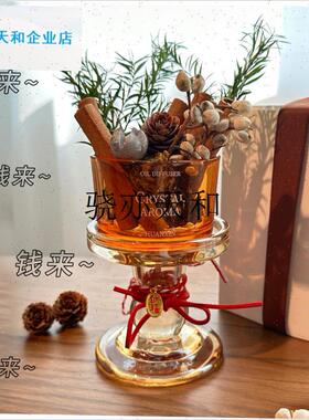 l桂生财摆件新年客厅桌面玄关摆件装饰品手工diyY无火香薰摆件