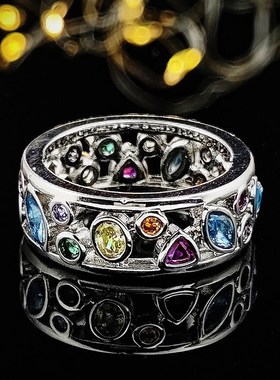 极速Exquisite iGeometric Pattern Hollow Ring For Women Color