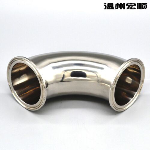 新品包邮30e4不锈钢夹头卡箍弯头90度抛光亮面快接快装弯头iso管 - 图1