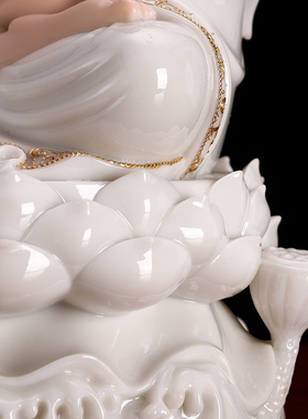 极速汉白玉e石雕释迦摩尼阿弥陀佛佛像家用供奉娑婆三圣释迦佛摆