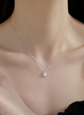 【巷南】999纯银方糖项链