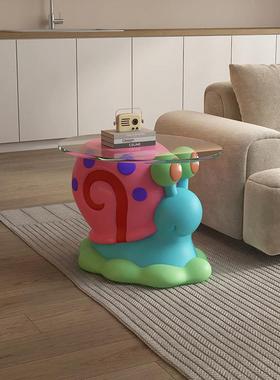 小蜗牛客厅茶几，沙发边桌，换鞋凳，搬家礼物，搬家，落地式装饰