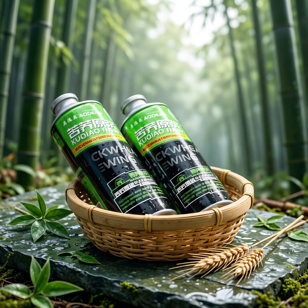 奥德奥苦荞原浆啤酒1L*2罐正品健康畅饮啤酒整箱全国包邮