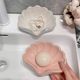Light luxury shell soap box storage box ceramic soap box high-end ornament bathroom creative punch-free soap rack
