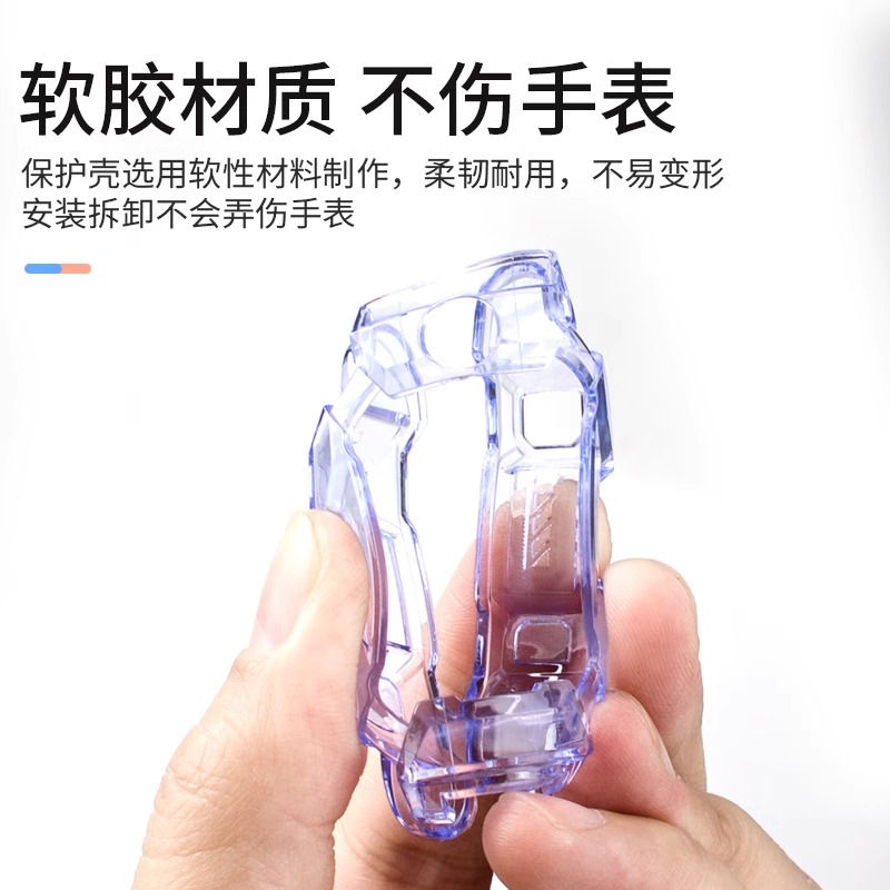 适用小天才电话手表Z8/Z10/Z9/Z11保护壳Z7A/Z6S/Z6pro/Q1A/Q2A/D2保护套Z5Q/D5/U5/N5/Q3/Z2YD3透明全包软胶 - 图2