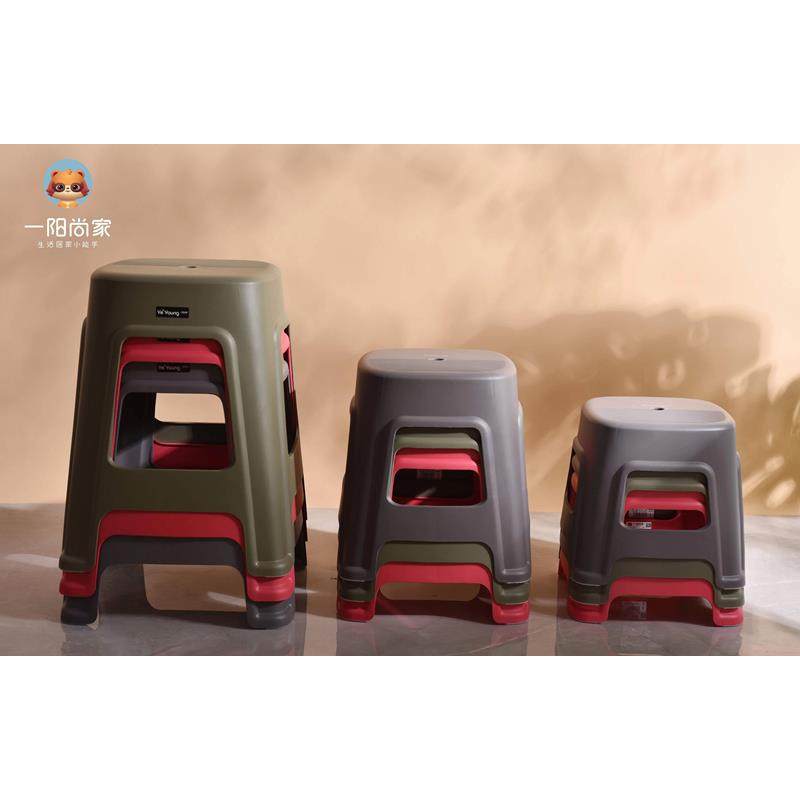 8V2只装塑料凳餐桌椅子加厚家用简约成人结实高胶凳叠放塑料椅现 - 图0