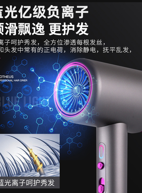 德国斯特朗高速电吹风机理发店发廊大功率家用负离子不伤发快干筒