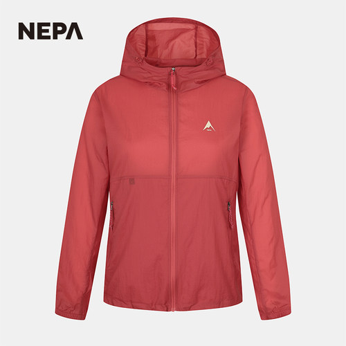 NEPA耐葩夏季百搭城市户外女士外套连帽轻型防风夹克7J40661 - 图3