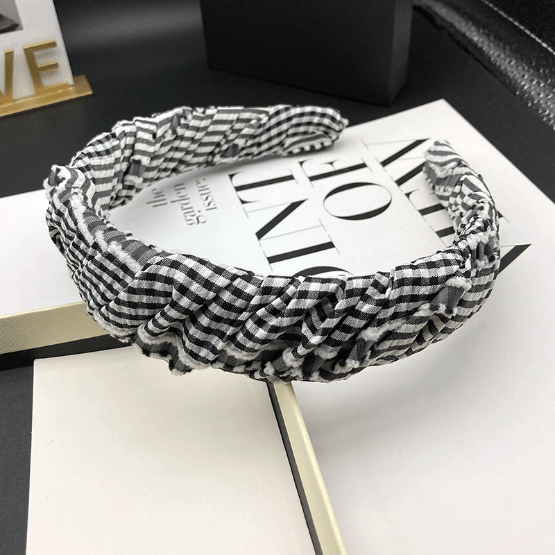 Kenlove高颅顶经典复古发卡发箍女成人时尚气质头饰压发洗脸头箍 - 图0