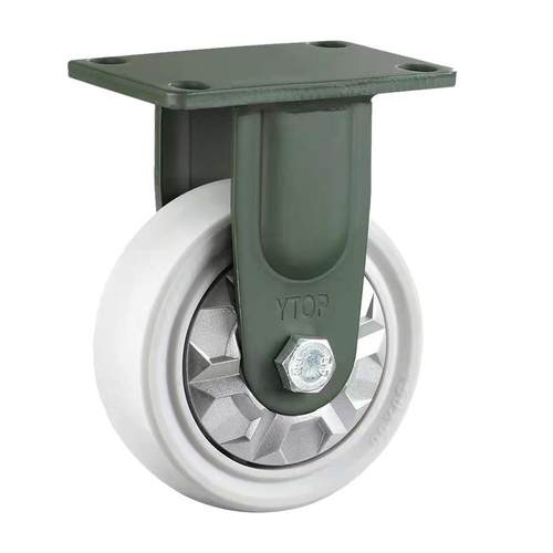 YTOP卓烨锰钢脚轮24超重型4寸5寸6寸8寸尼龙PA6轮刹车万向定向轮 - 图2