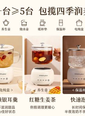 荣事达养生壶电陶炉煮茶器家用多功能玻璃壶专用泡茶杯套装一整套