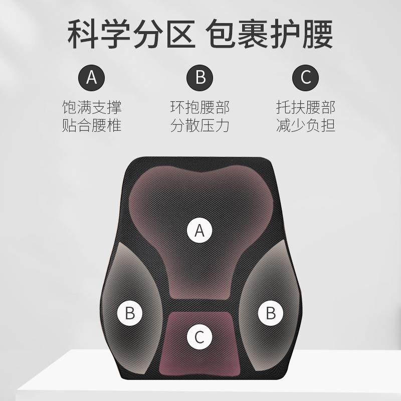 护腰靠垫办公室椅子坐垫靠背久坐不累腰枕记忆棉屁股座椅一体靠枕,淘宝优惠券,粉丝福利购,淘宝优惠卷