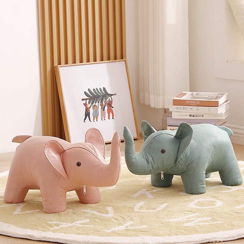 极速儿童卡通凳可爱动物凳创x意小凳子科技布软坐凳简约家用换鞋 - 图3