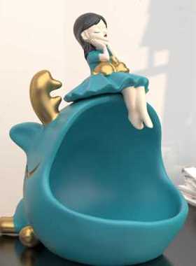 极速入门入户钥匙收纳女孩摆x件酒柜电视柜装饰品书房玄关茶几客