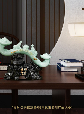 极速吉祥如意大象如意摆件中式客厅玄G关电视柜装饰品乔迁新居开